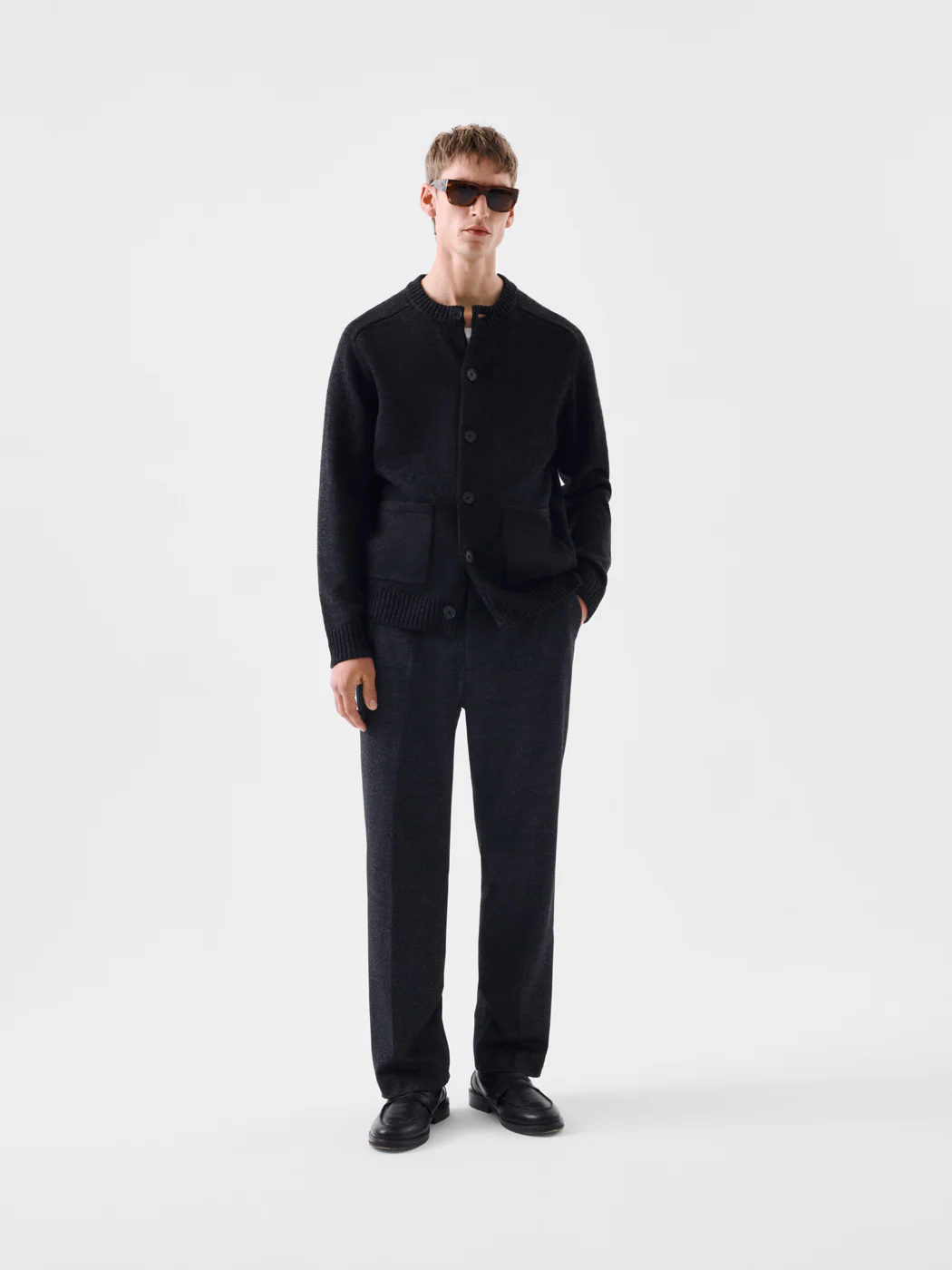 Cardigan boutonné col rond - L'atelier - Image 11