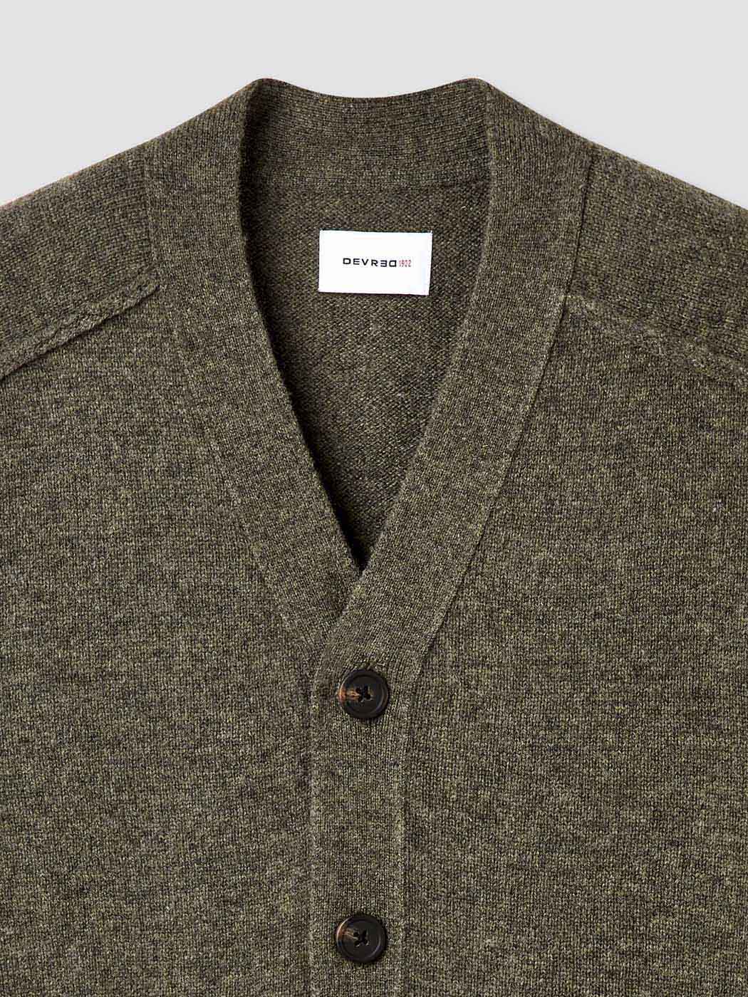 Cardigan boutonné en laine certifiée - Image 6