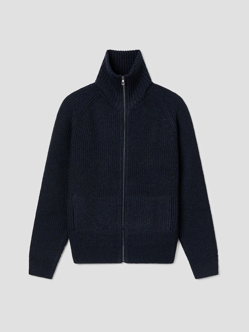 Cardigan zippé col montant maille perlée - Image 3