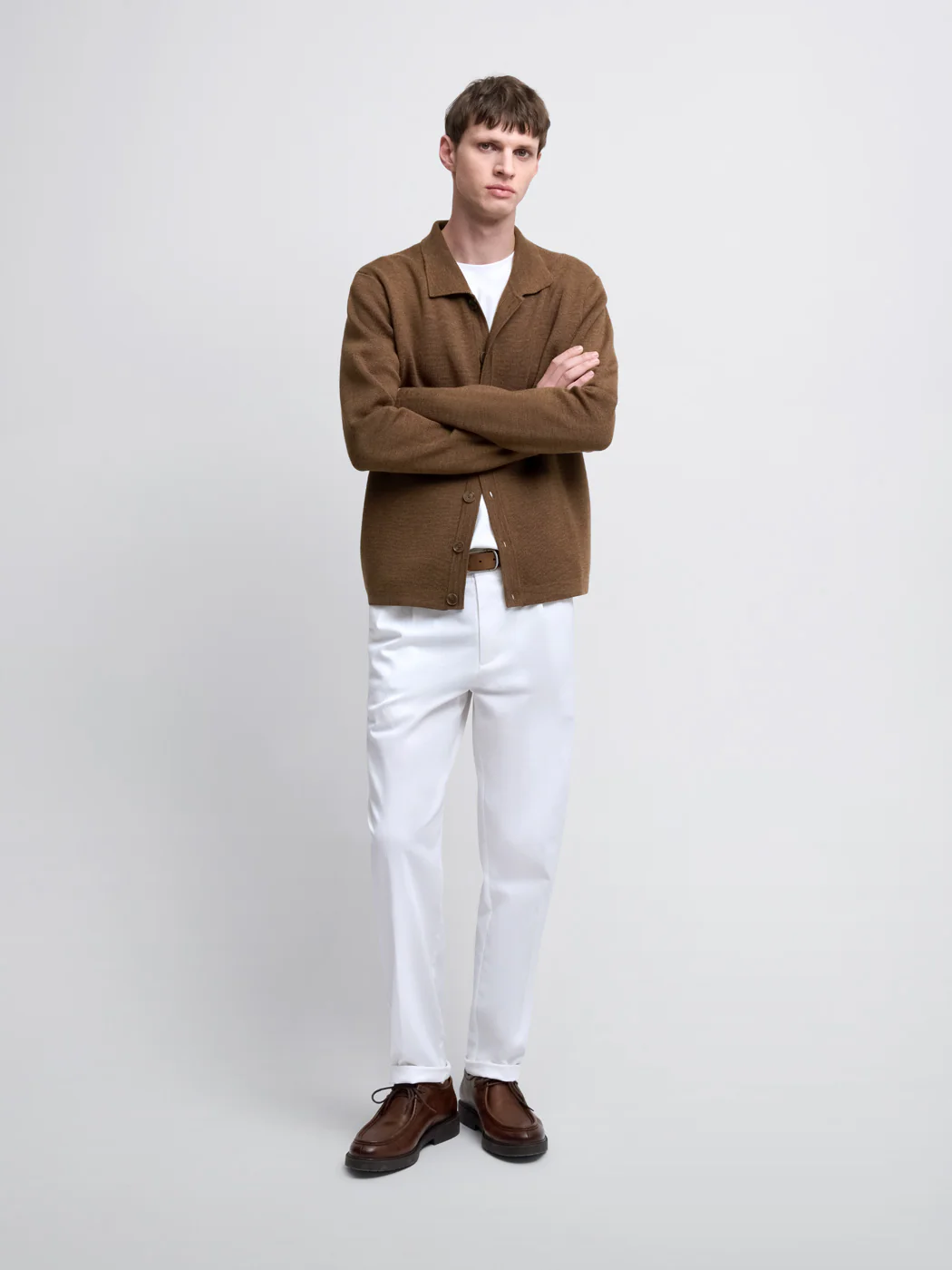 Cardigan boutonné col chemise - Image 4