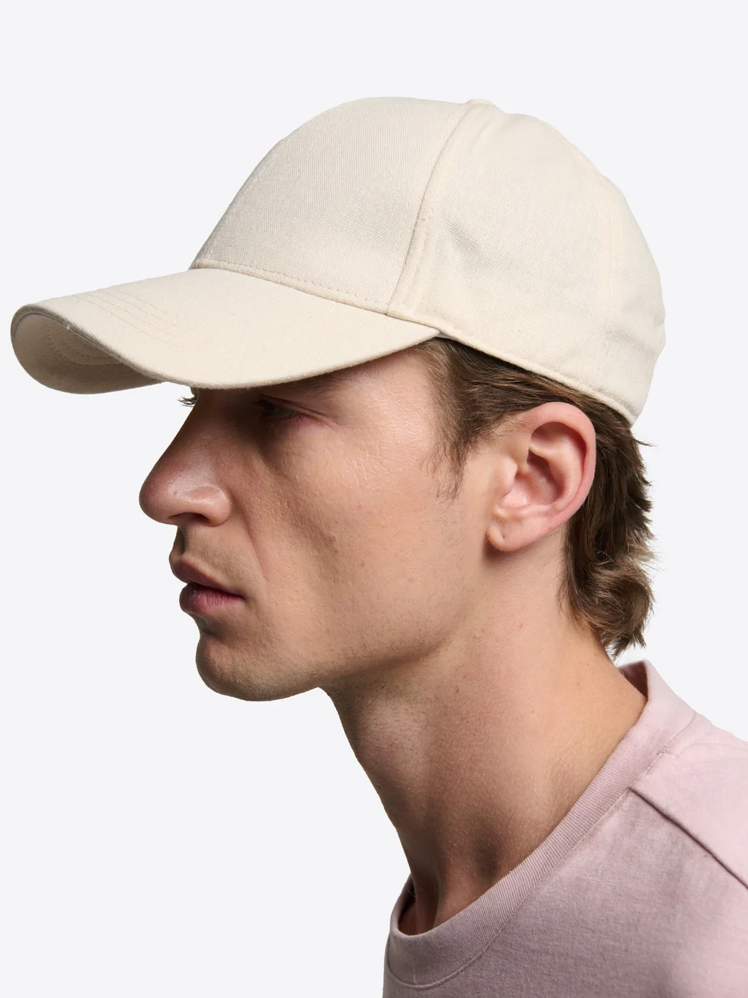 Casquette baseball effet lin - Image 3
