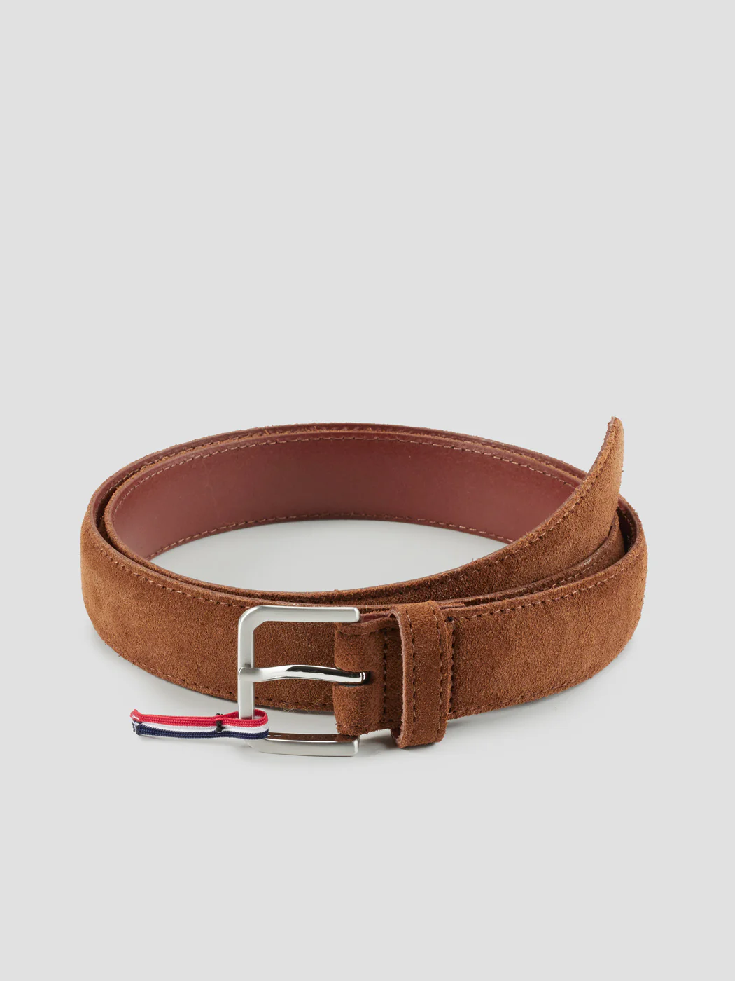 Ceinture en cuir suede