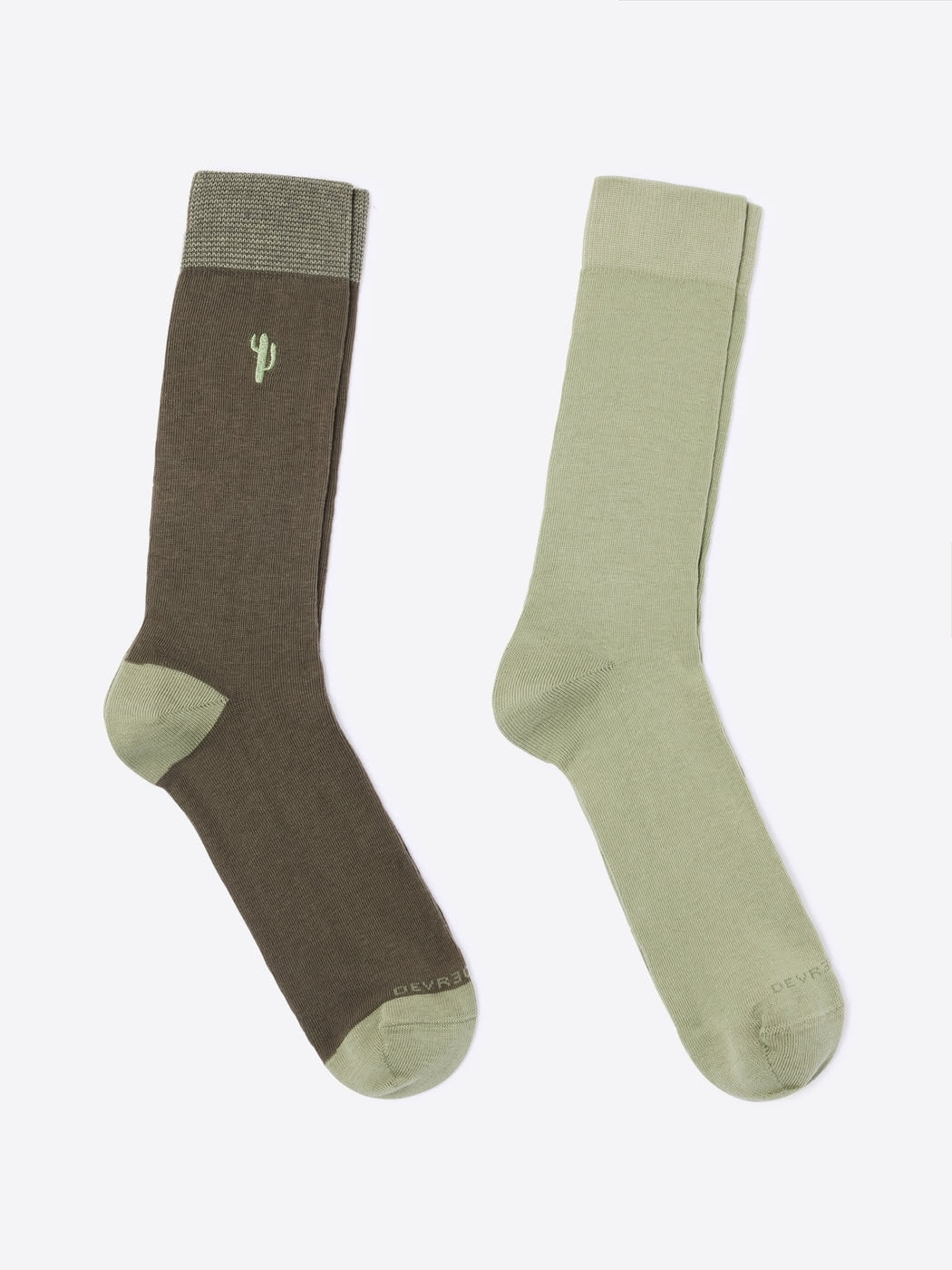 Lot de chaussettes bicolore et broderie