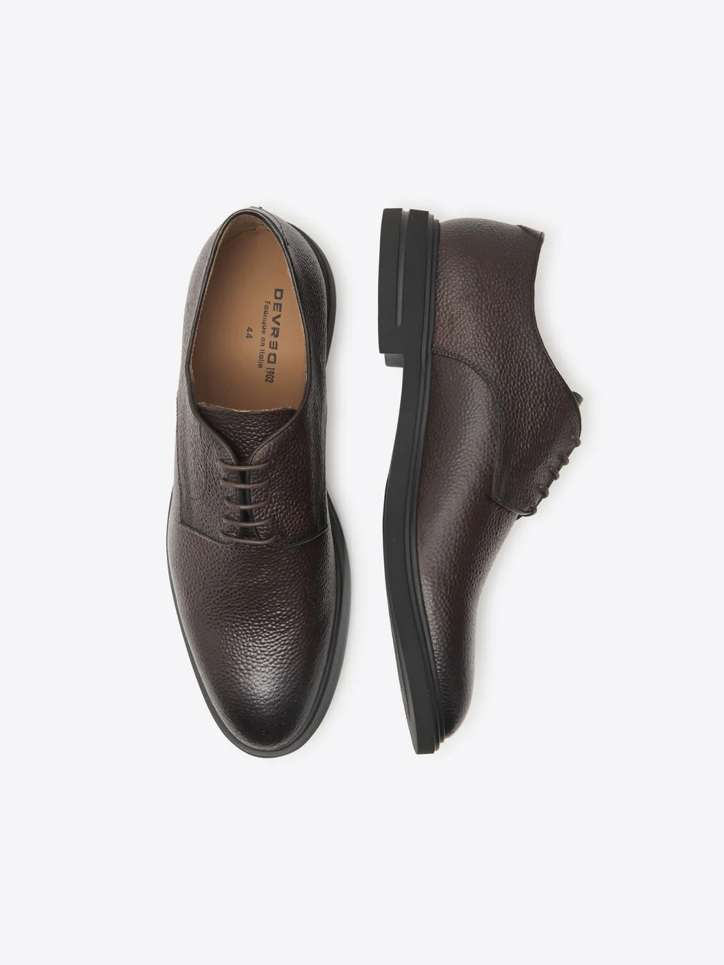 Derbies en cuir grainé