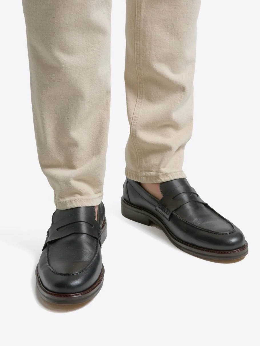 Mocassins en cuir