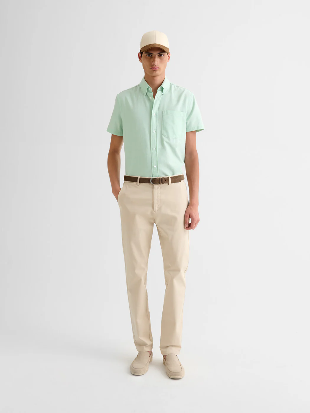Chemise manches courtes slim en popeline - Image 4