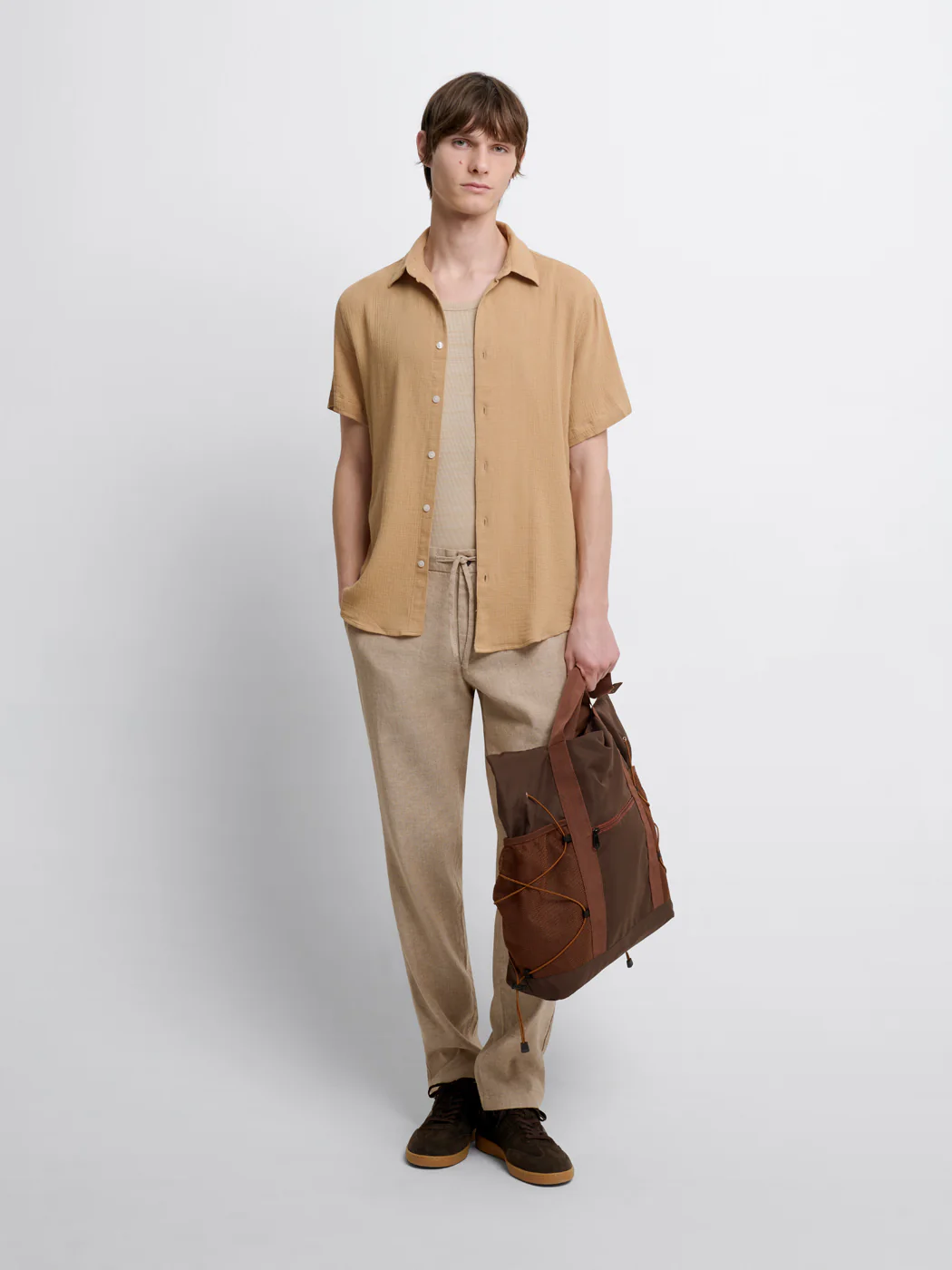 Chemise manches courtes slim rayée - Image 3