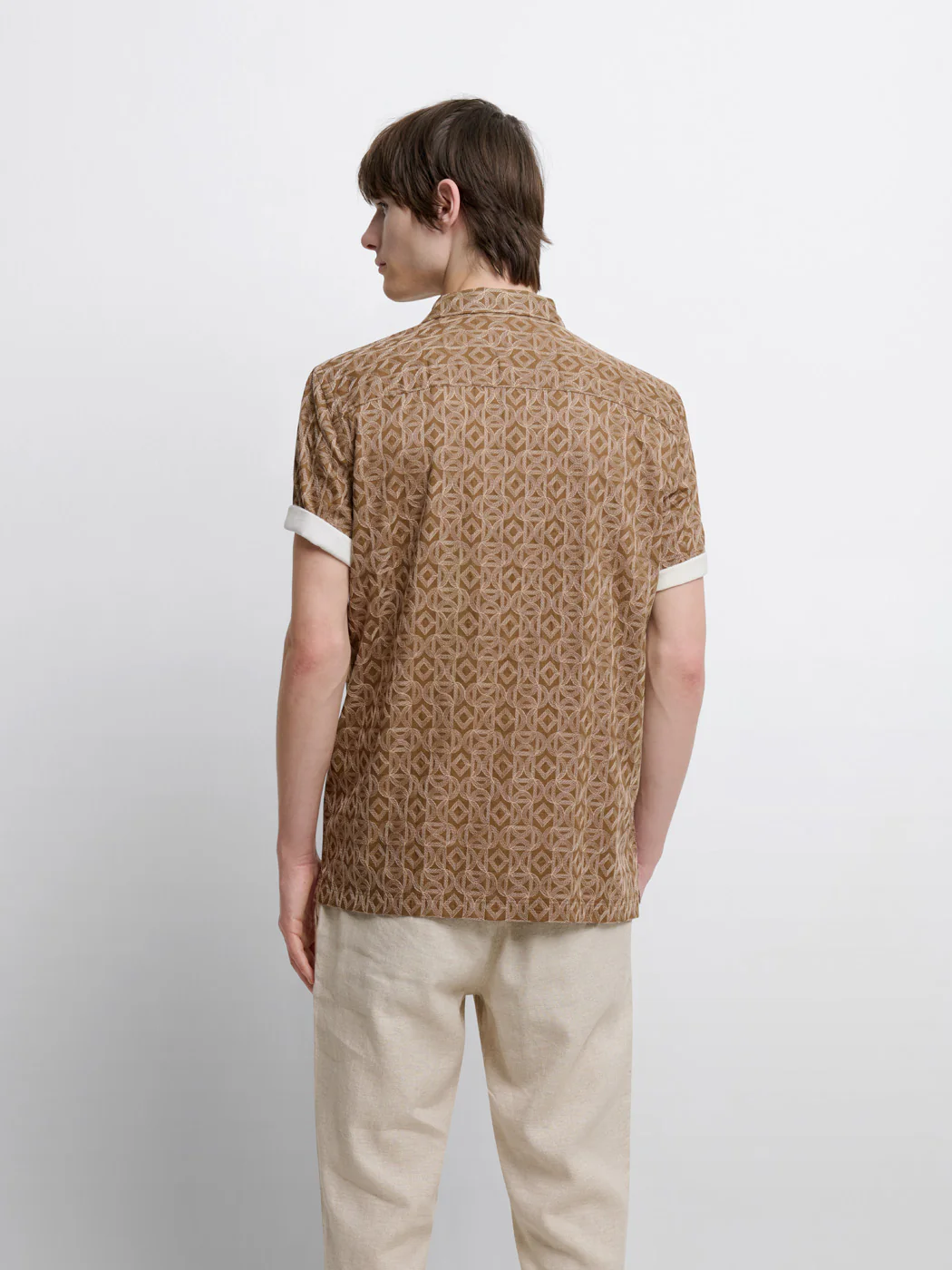 Chemise manches courtes regular à motif - Image 2