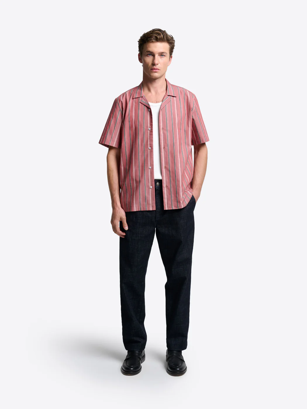 Chemise manches courtes slim rayée - Image 4