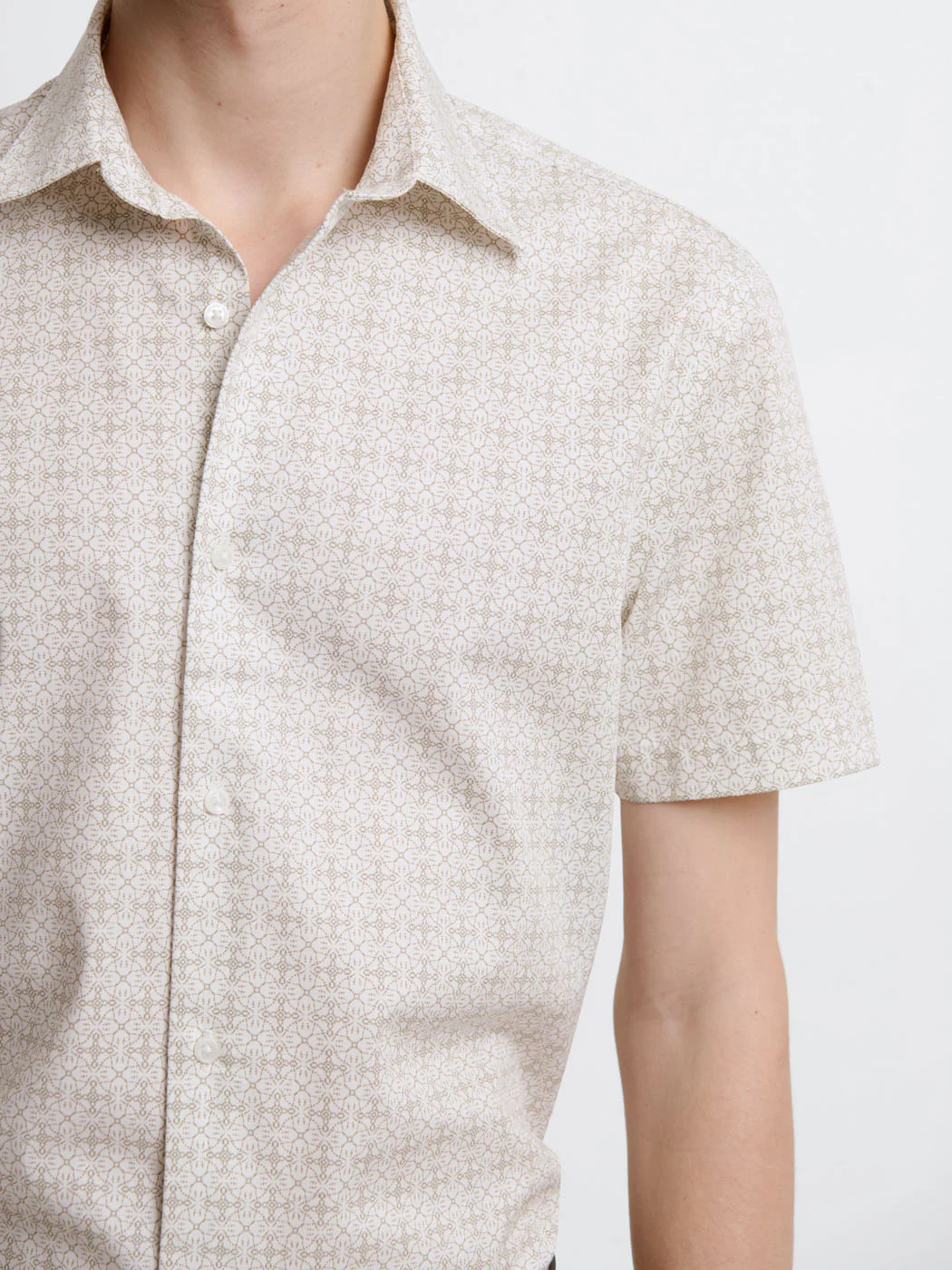 Chemise manches courtes slim Ă motif - Image 4