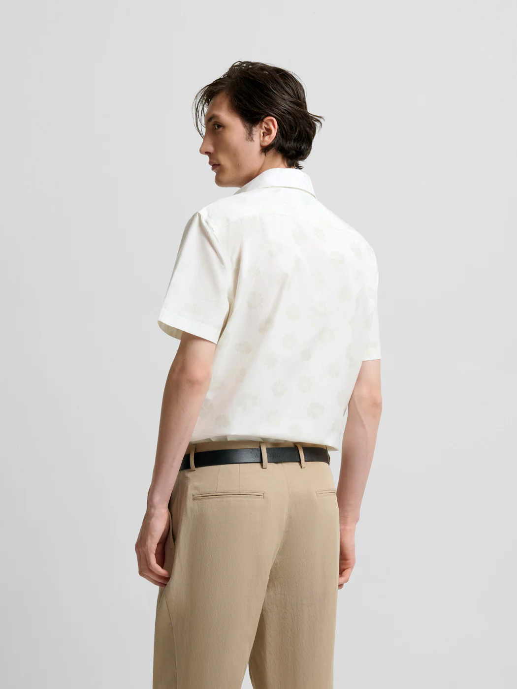 Chemise manches courtes slim fleurie - Image 2