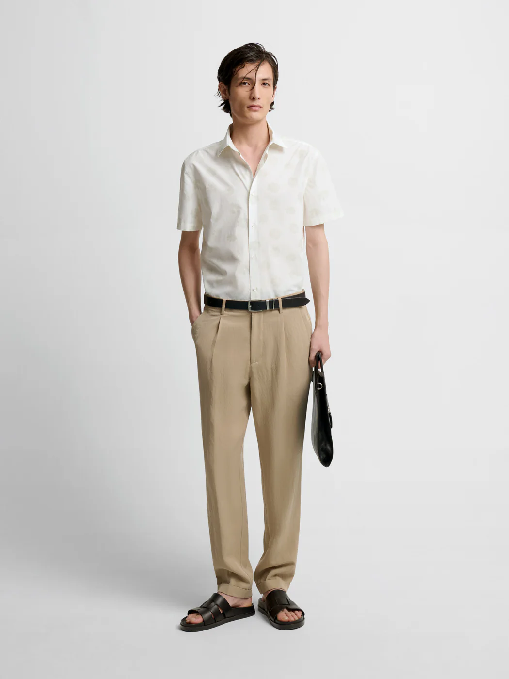 Chemise manches courtes slim fleurie - Image 4