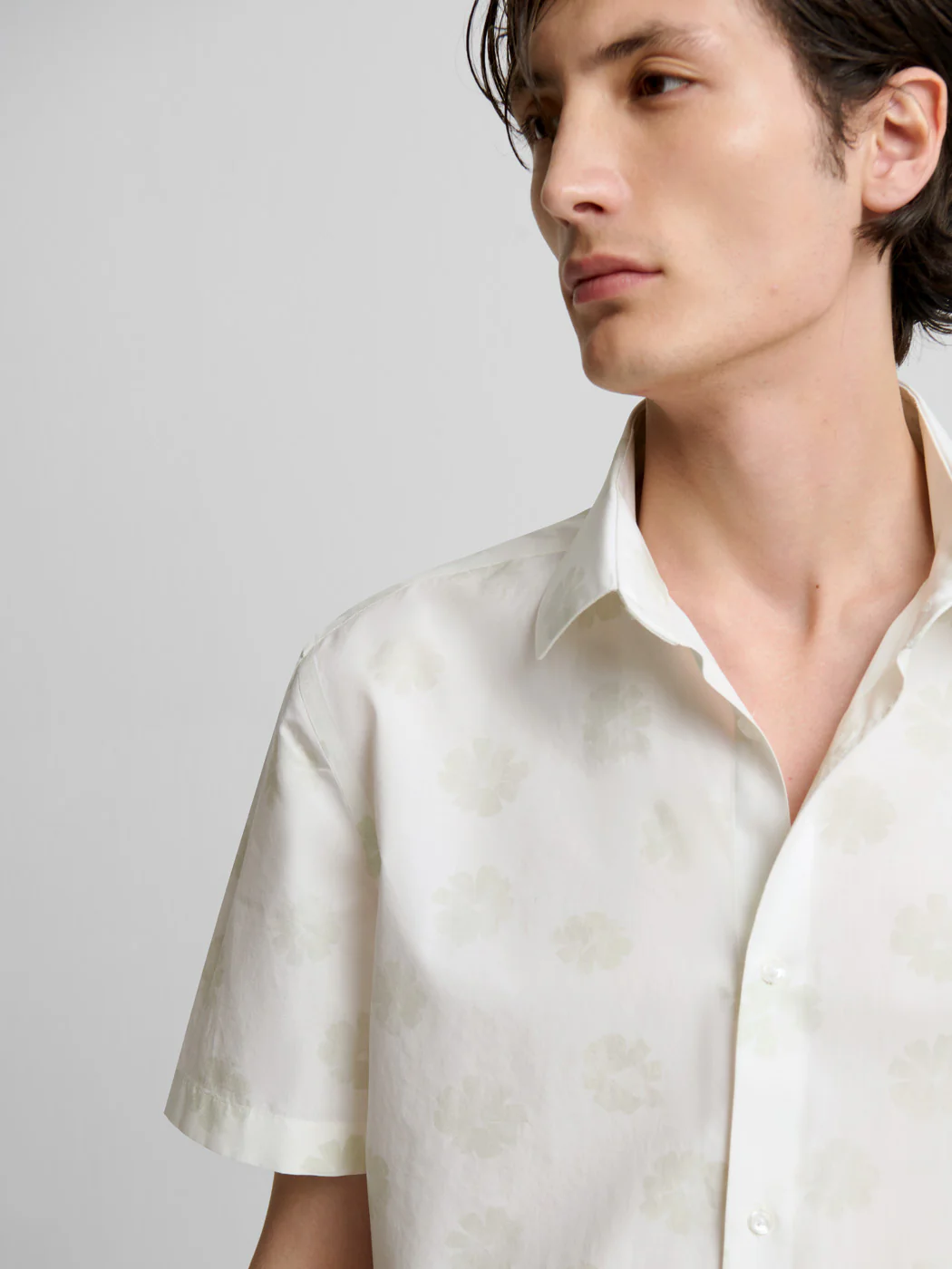 Chemise manches courtes slim fleurie - Image 5