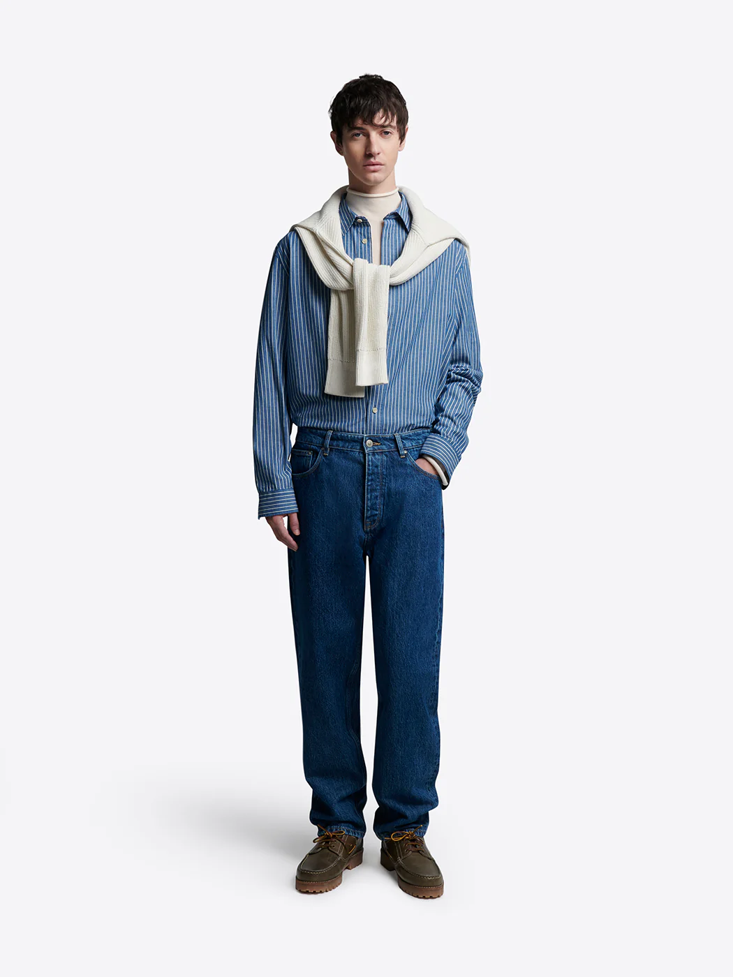 Chemise regular rayée - L'atelier - Image 3
