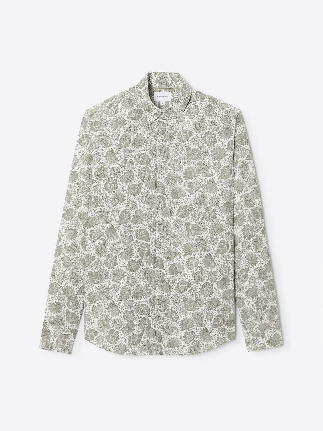 Chemise slim en coton bio fleurie - Image 3
