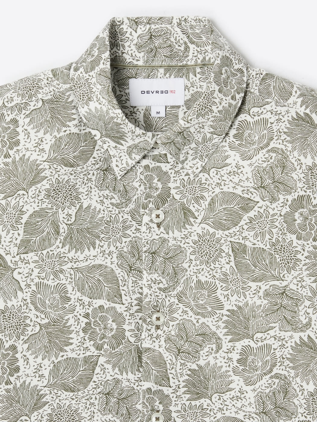 Chemise slim en coton bio fleurie - Image 5
