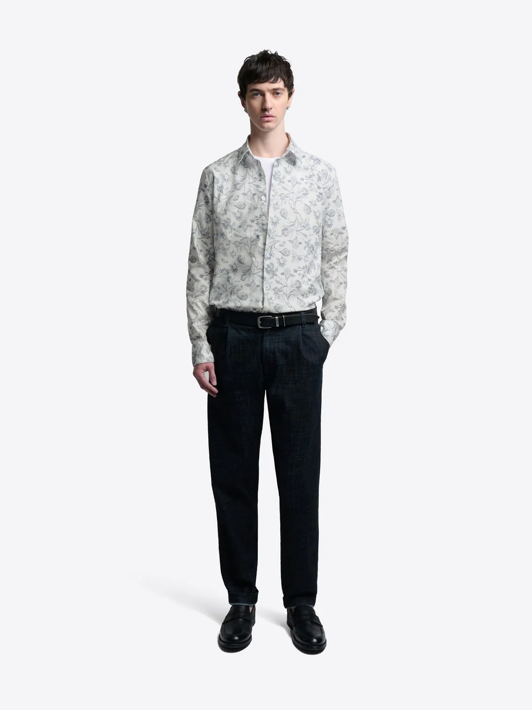 Chemise slim fleurie - Image 4