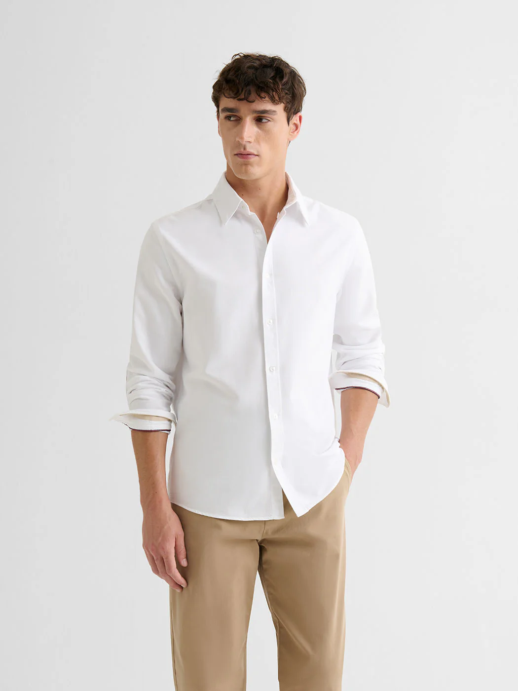 Chemise slim en coton bio