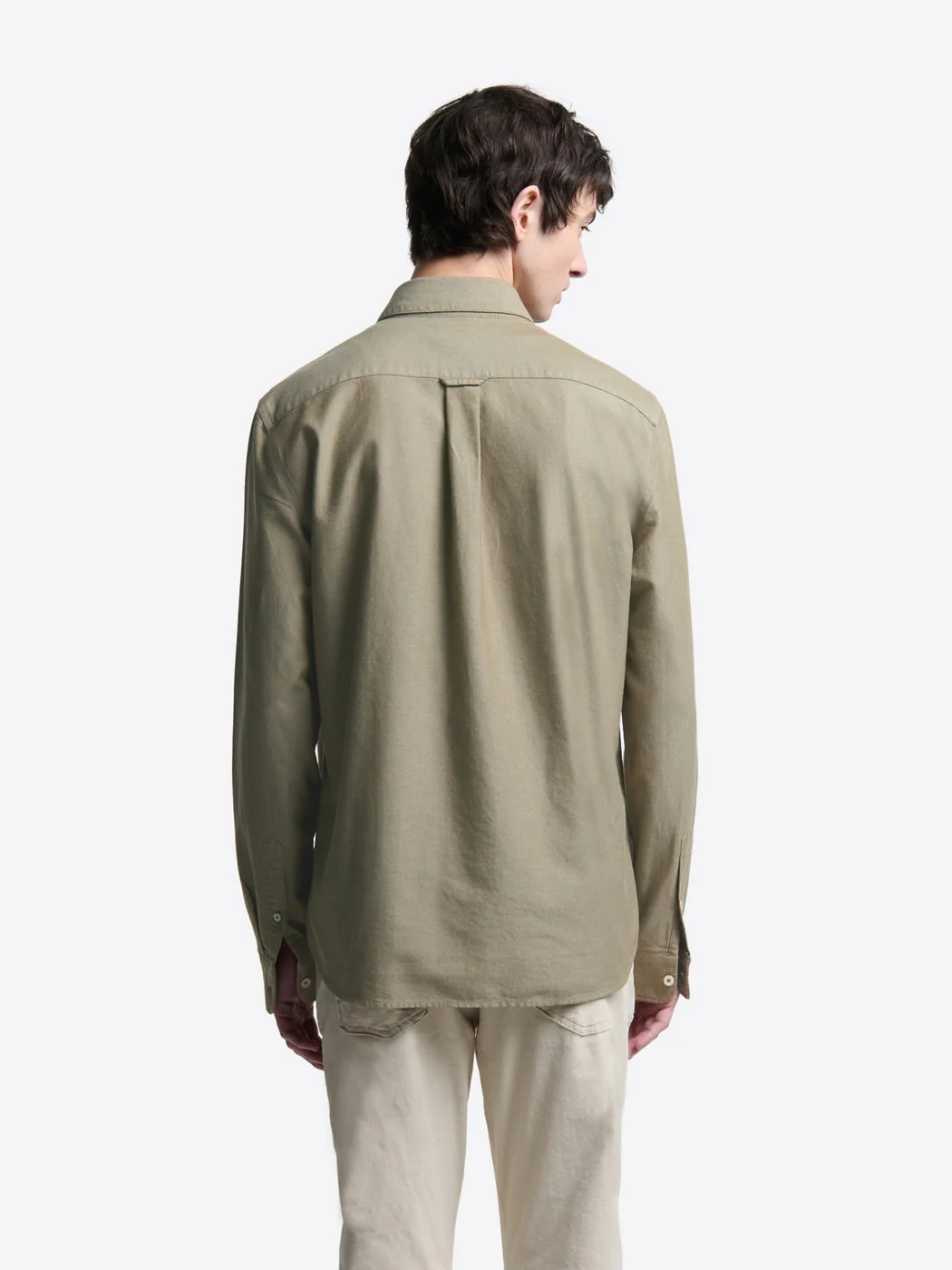 Chemise slim en coton bio unie - Image 2