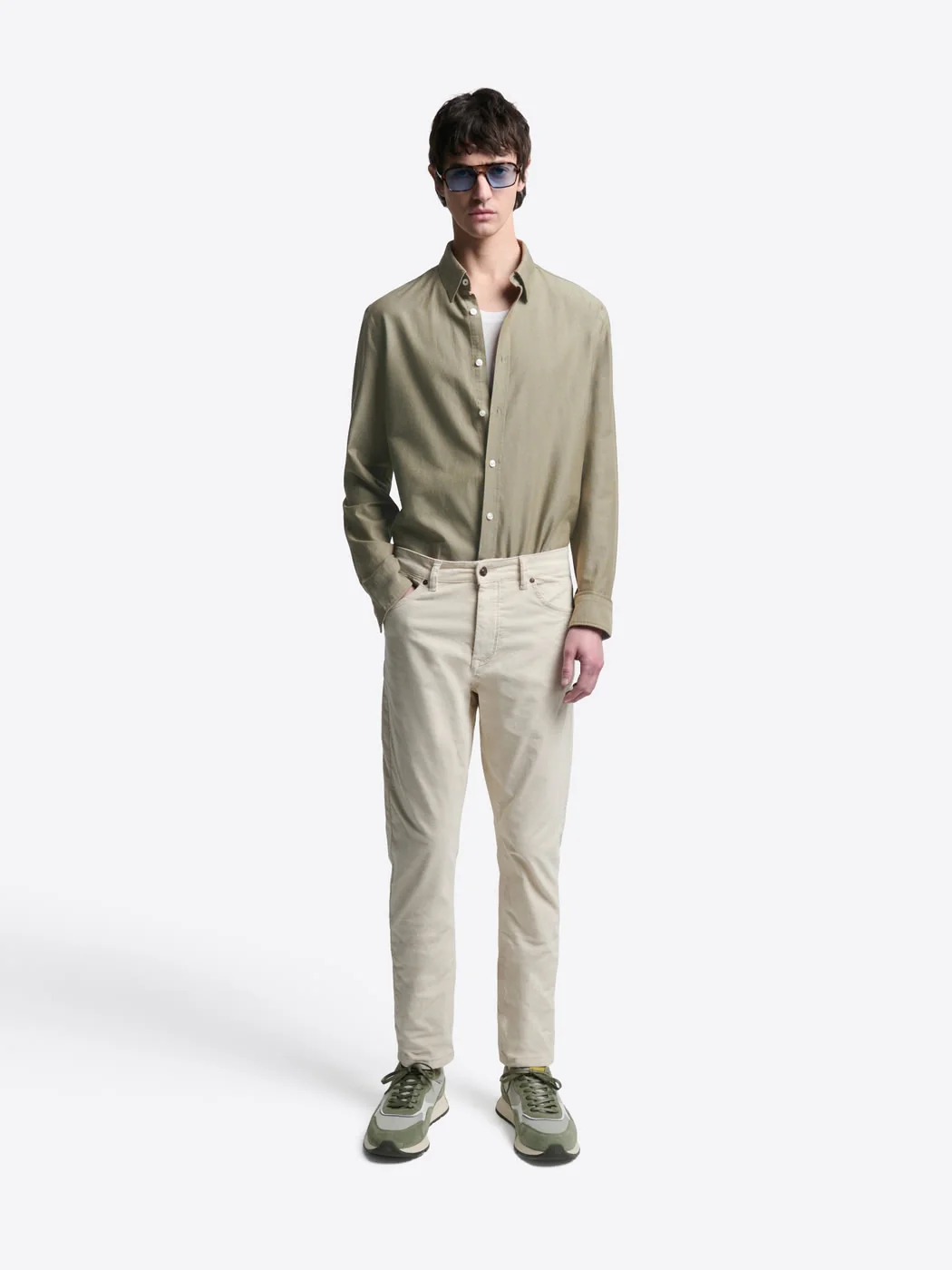 Chemise slim en coton bio unie - Image 4