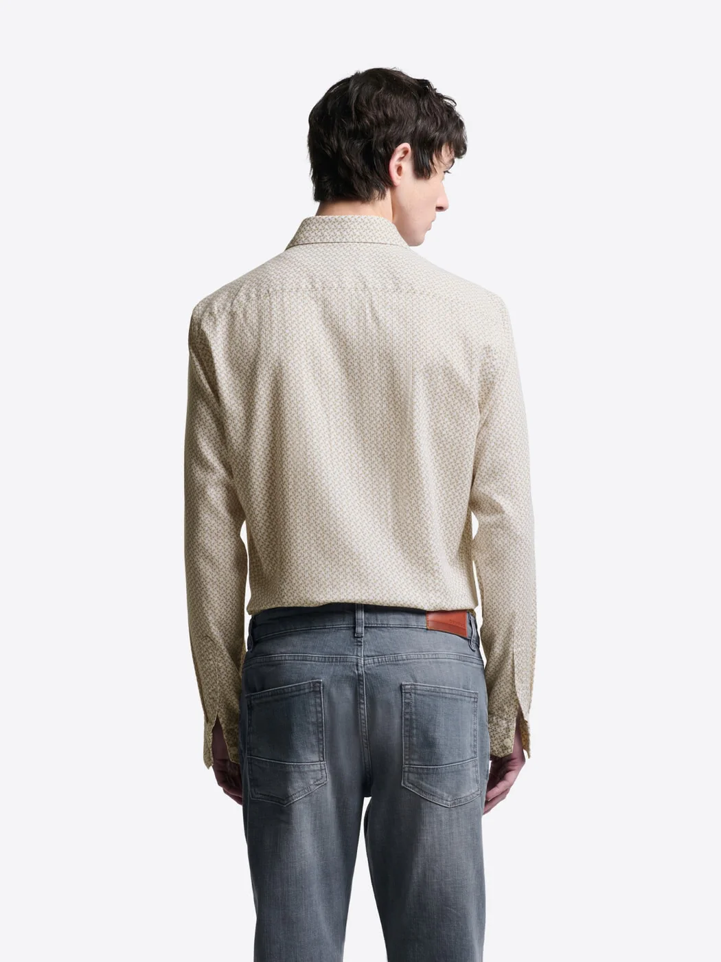 Chemise extraslim stretch à motif - Image 2