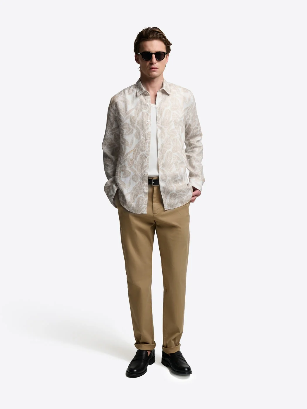 Chemise slim en lin - Image 4