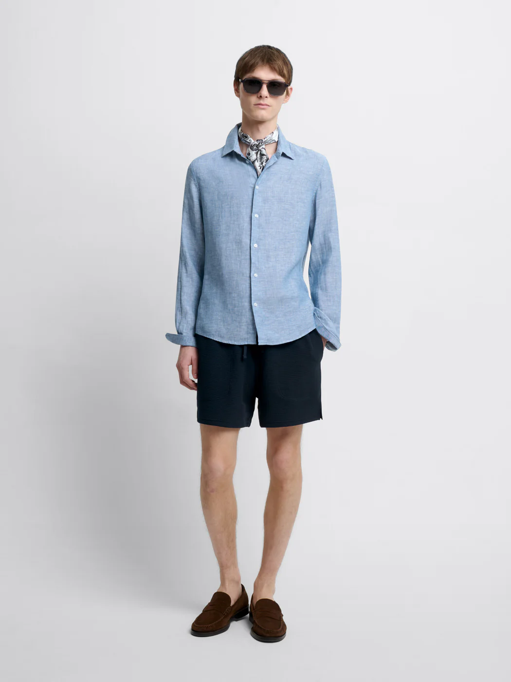 Chemise slim en lin - Image 3