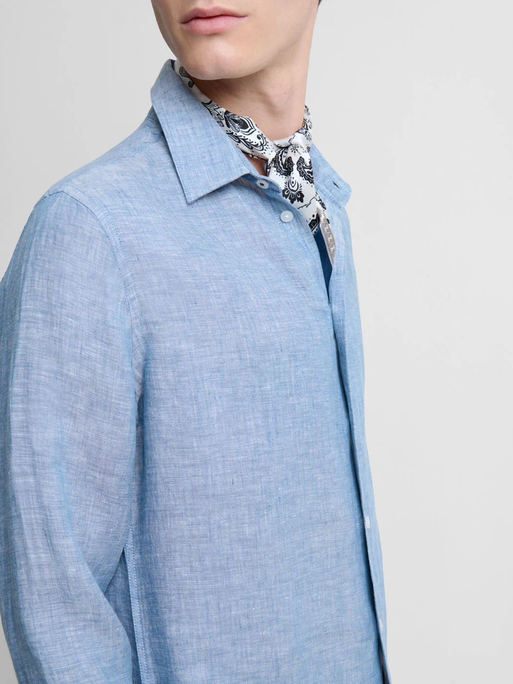 Chemise slim en lin - Image 4