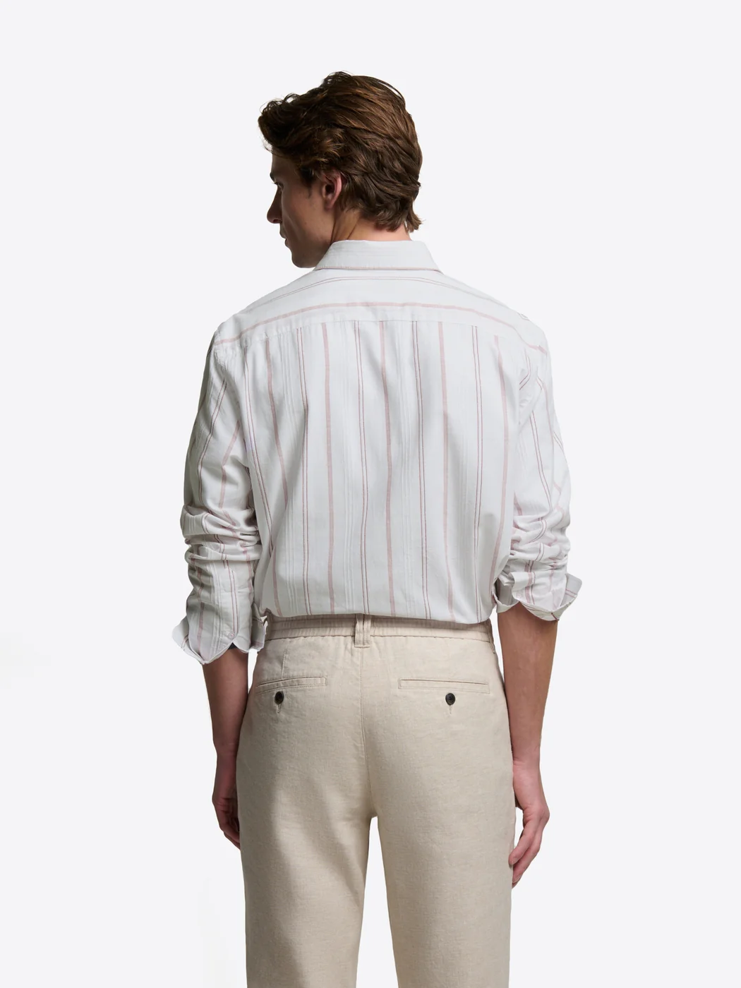 Chemise slim rayée en coton - Image 2