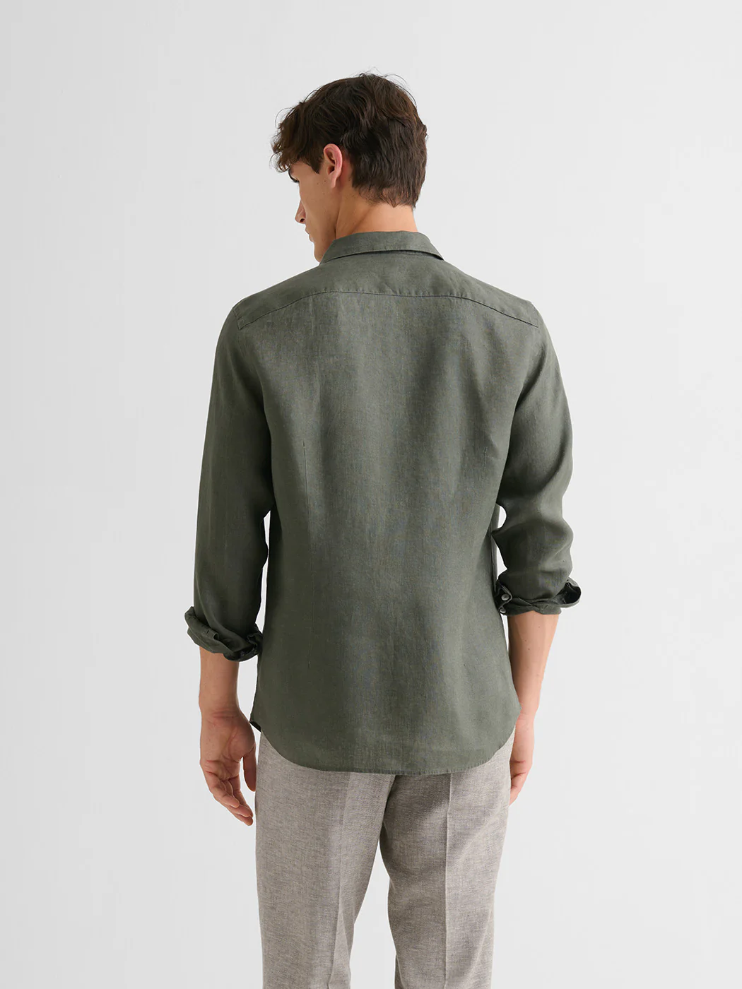 Chemise slim en lin - Image 2