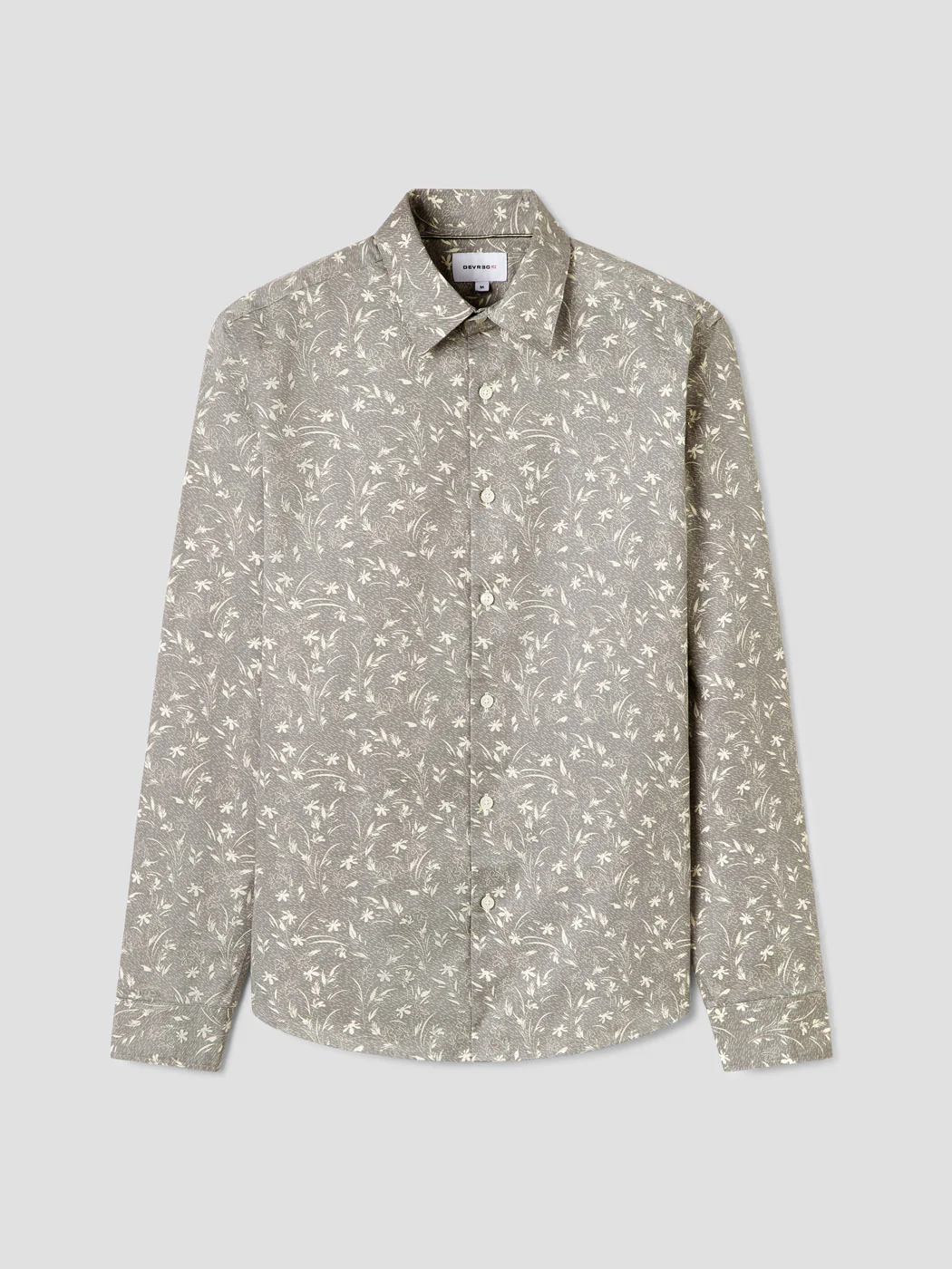Chemise slim en coton fleurie - Image 3