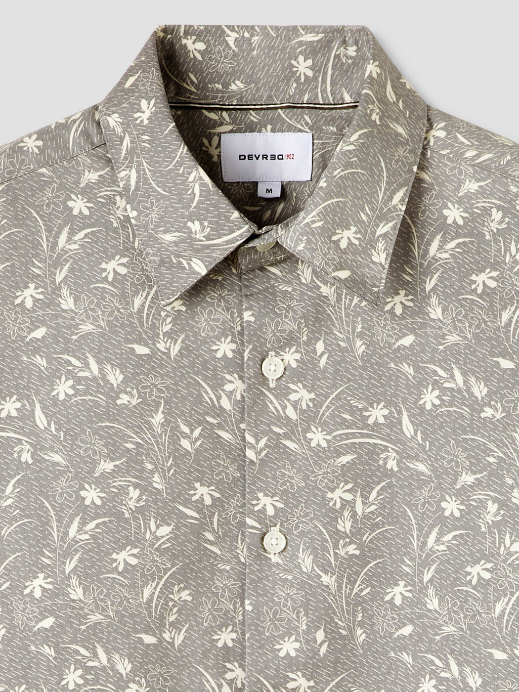 Chemise slim en coton fleurie - Image 5