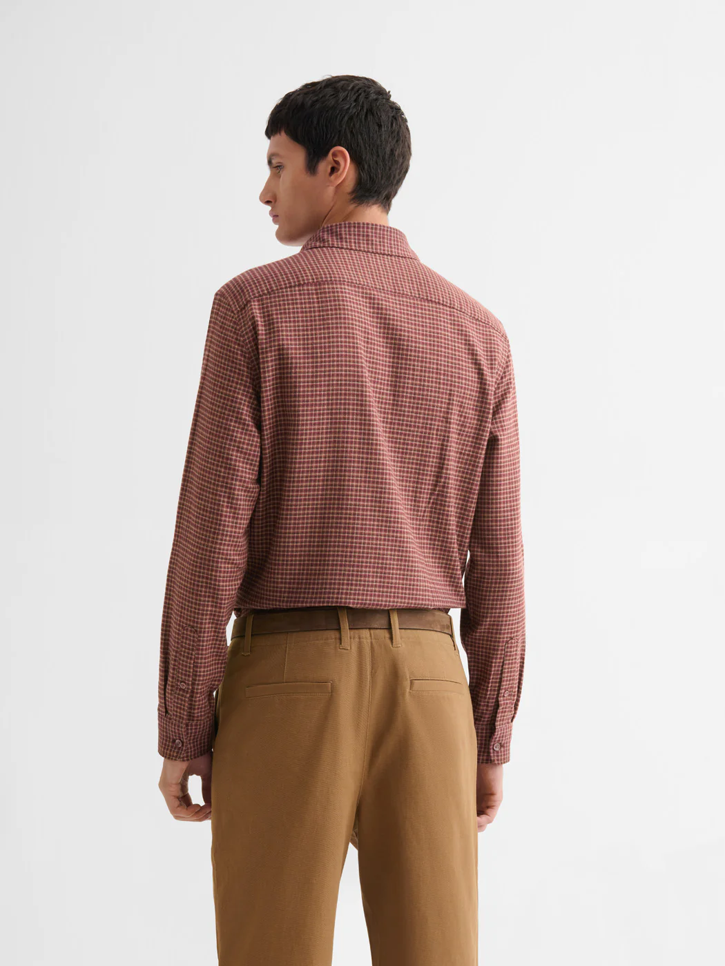 Chemise slim en coton Ă carreaux - Image 2