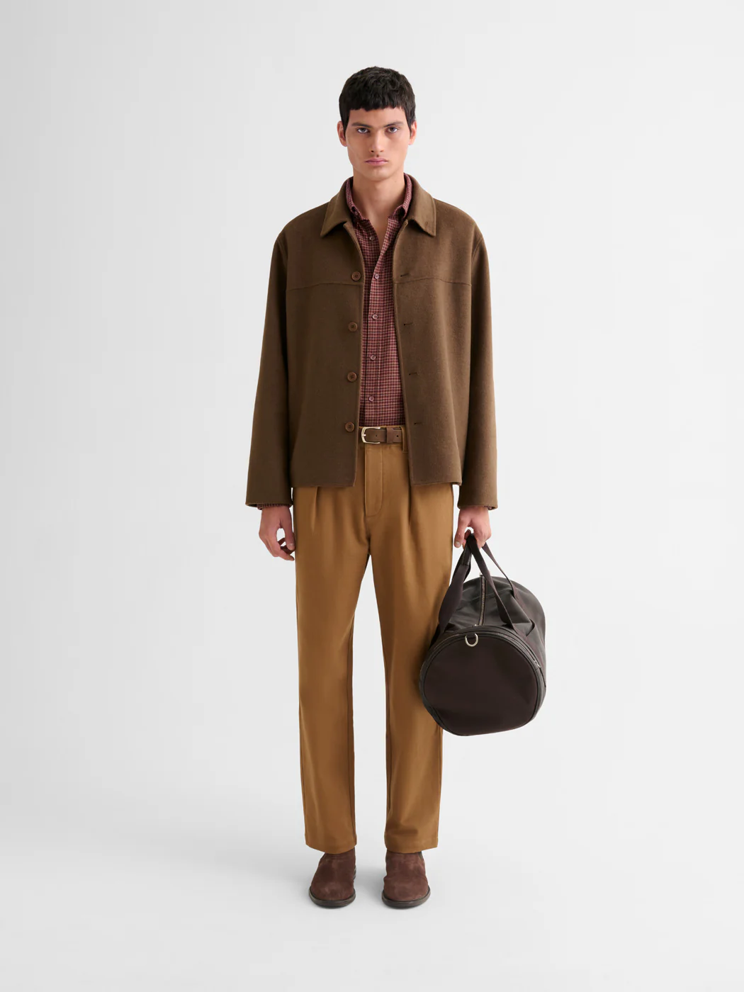Chemise slim en coton Ă carreaux - Image 4