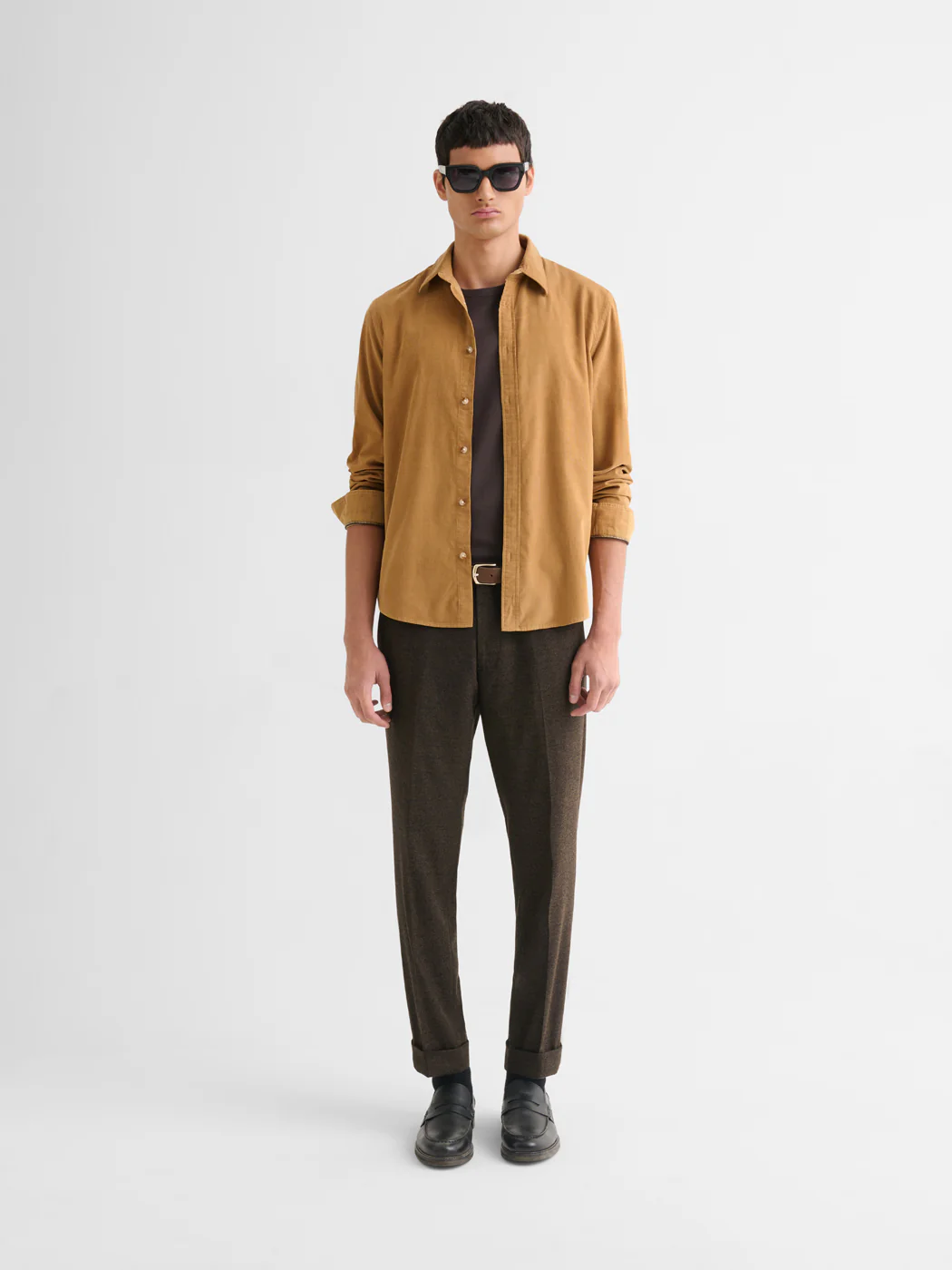 Chemise slim en velours - Image 4