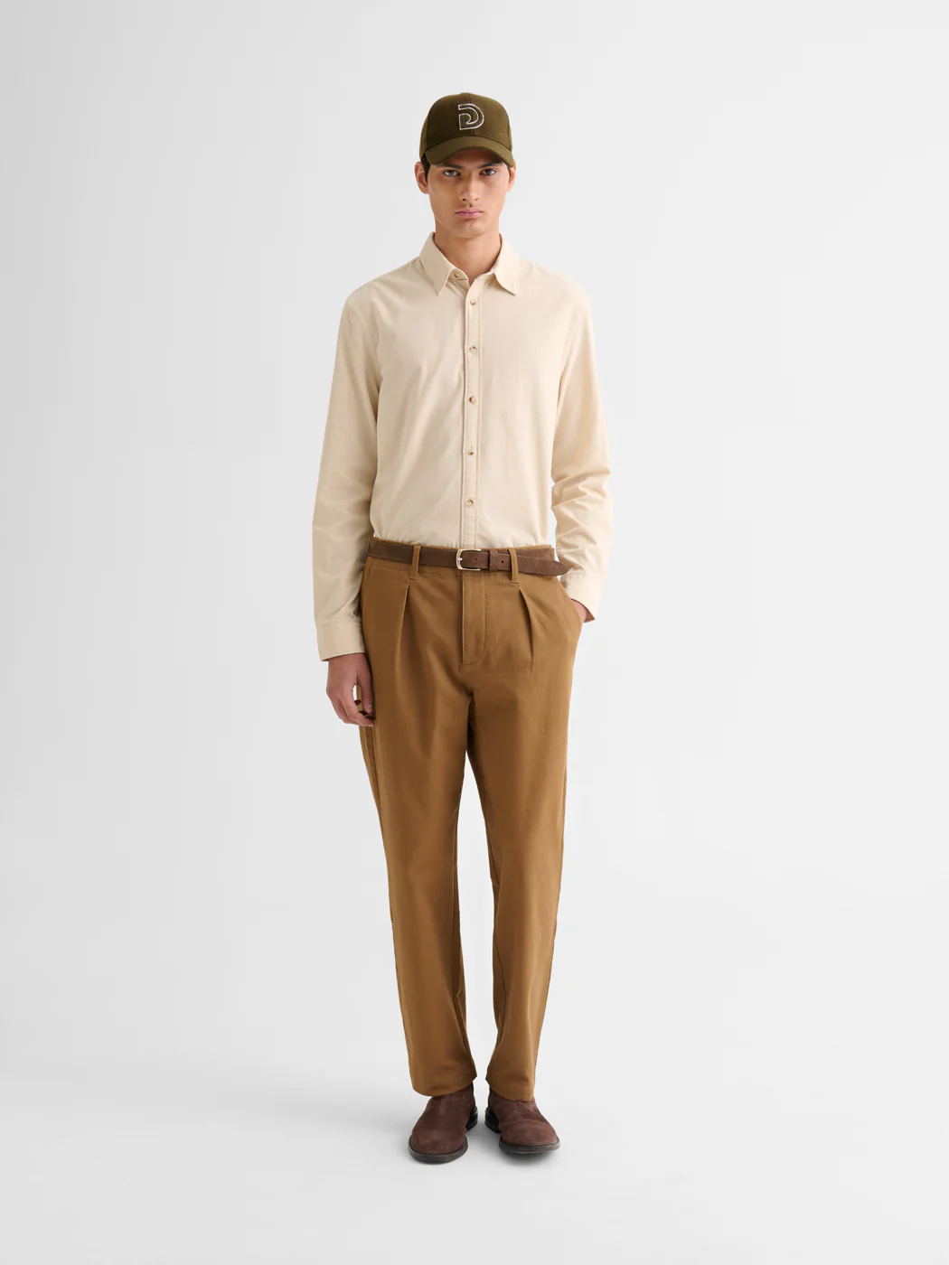 Chemise slim en velours - Image 4