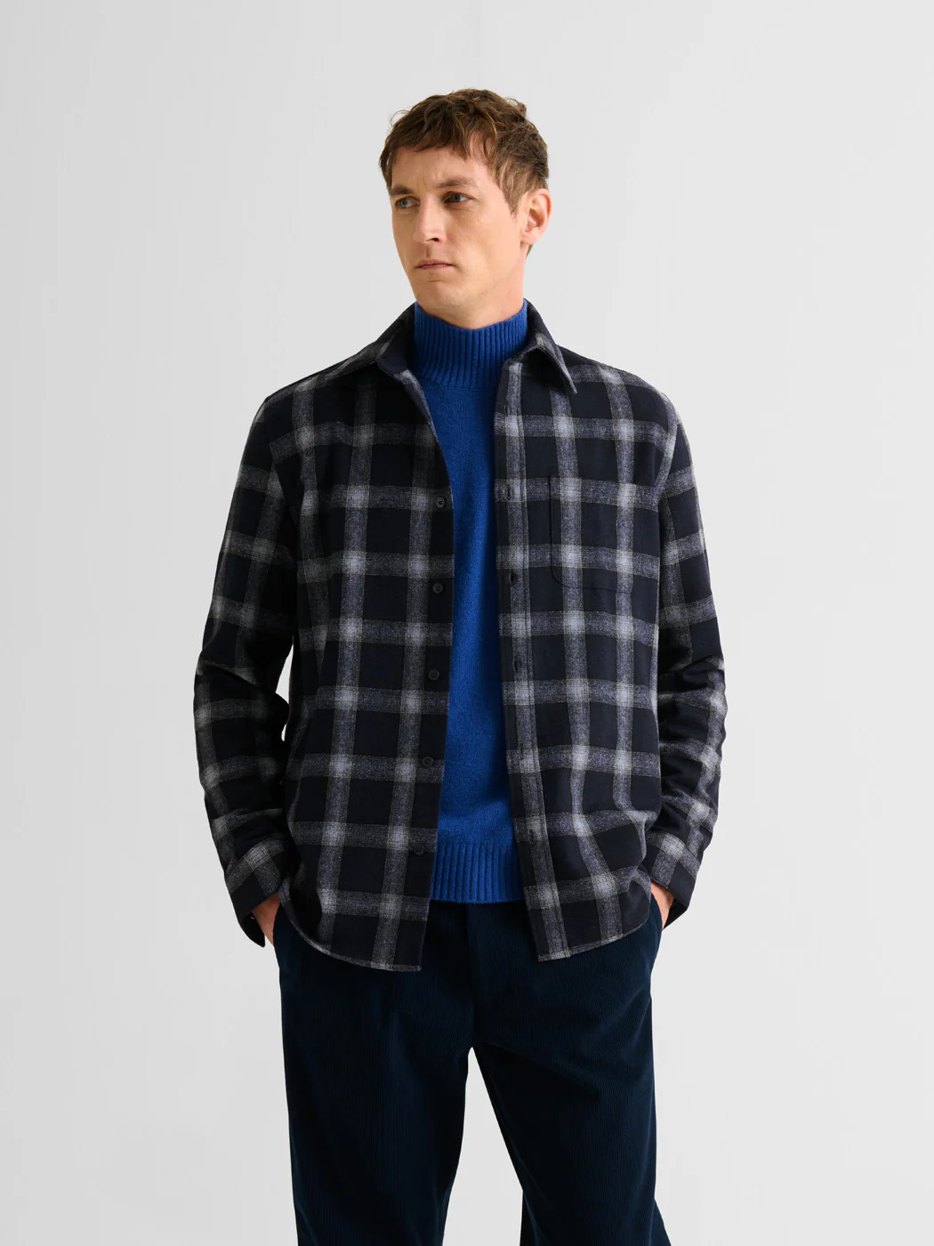 Chemise slim à carreaux