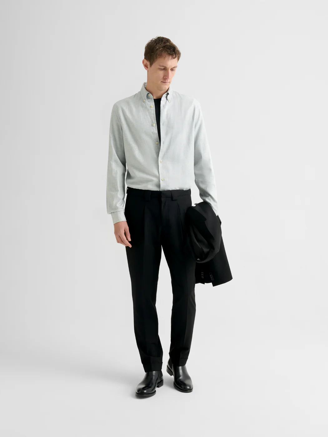 Chemise slim en coton chiné - Image 4