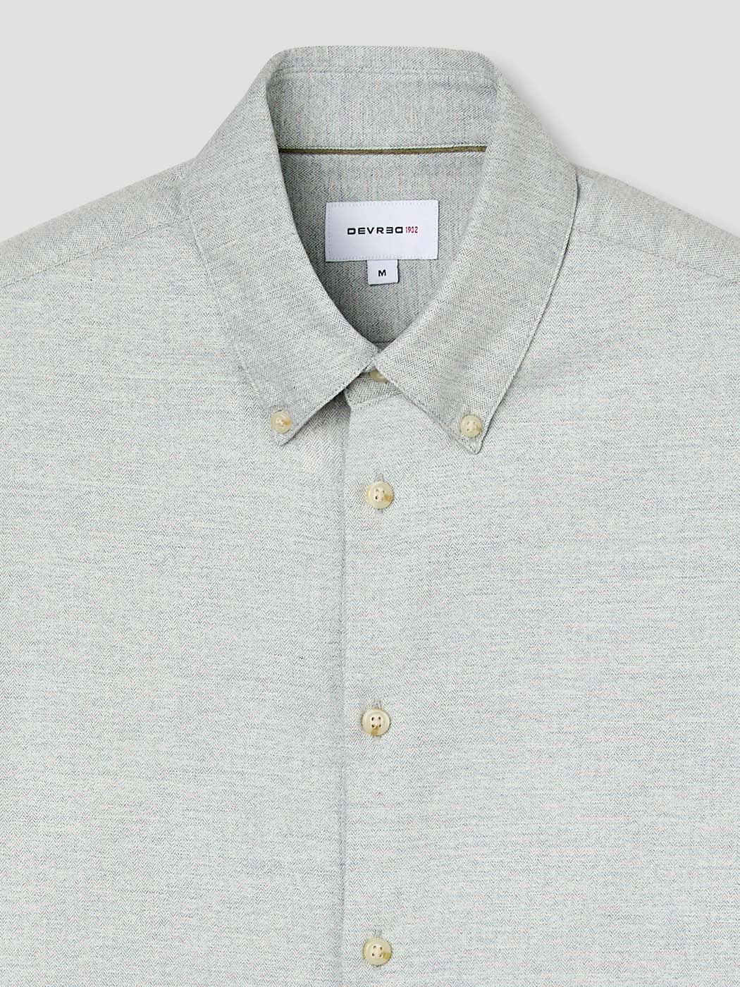 Chemise slim en coton chiné - Image 5