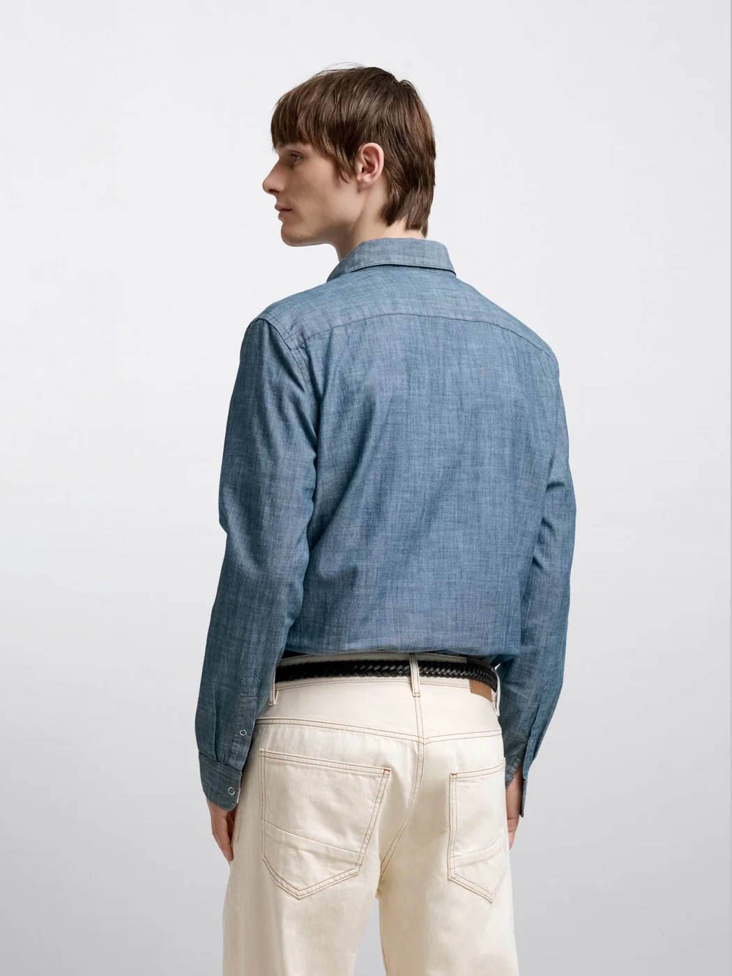 Chemise slim chiné - L'atelier - Image 2