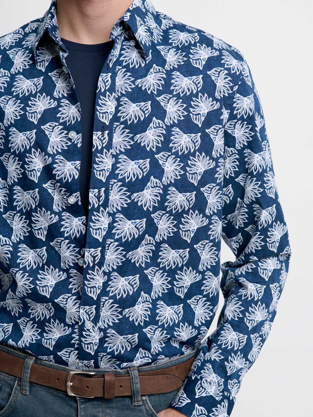 Chemise slim fleurie - Image 5