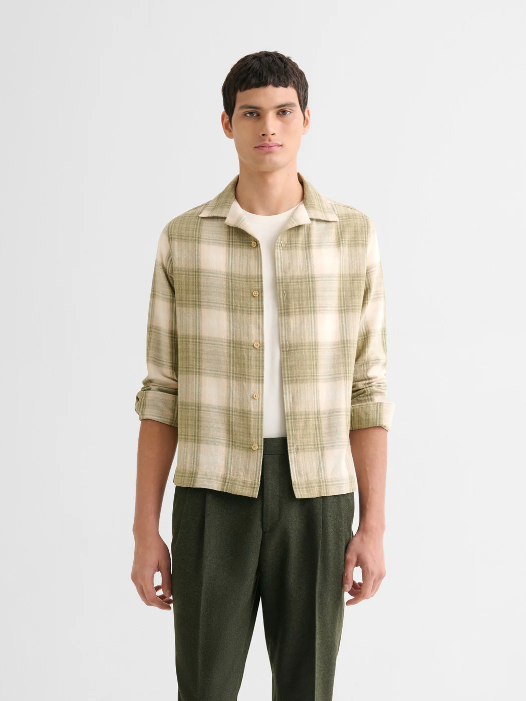 Chemise regular Ă carreaux