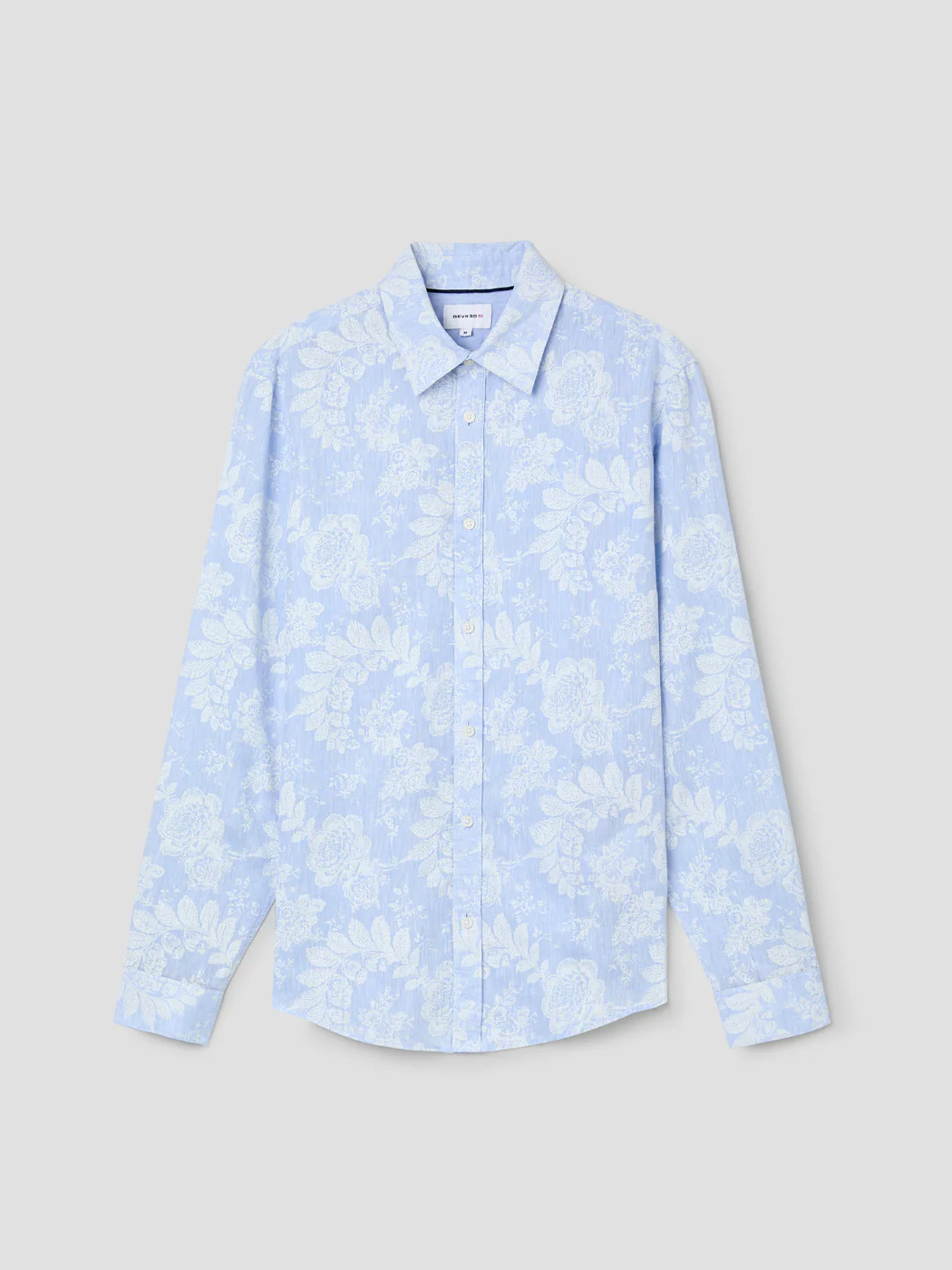 Chemise slim en lin fleurie - Image 3