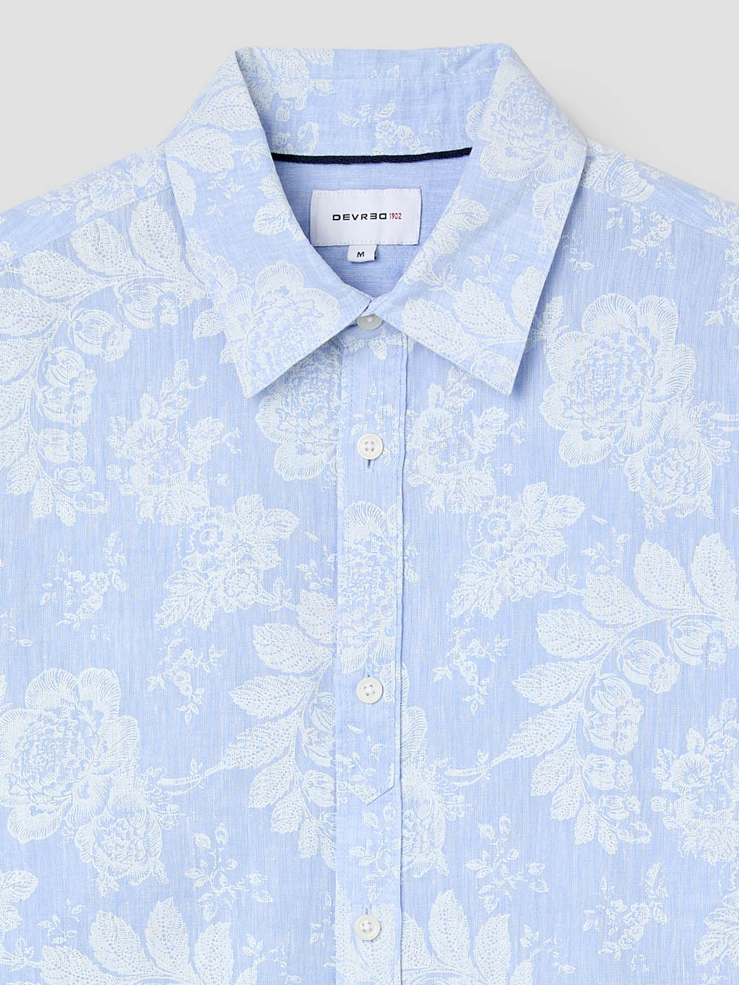 Chemise slim en lin fleurie - Image 6