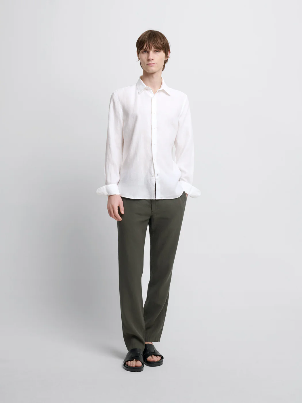 Chemise slim en lin - Image 4