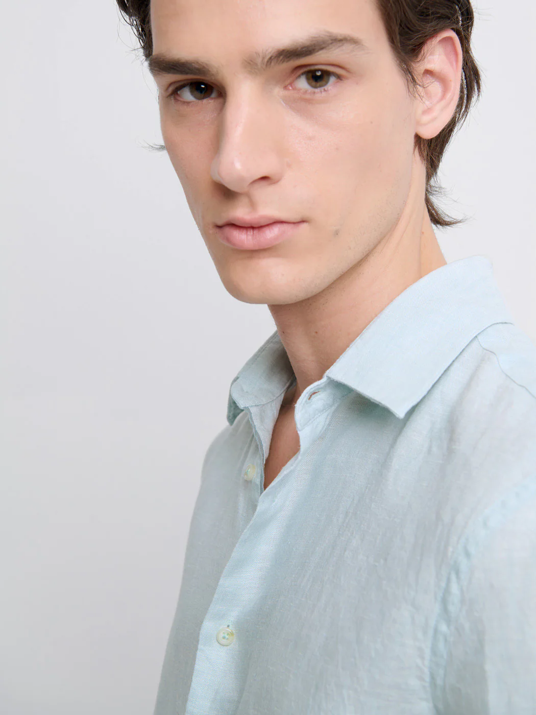 Chemise slim en lin - Image 5