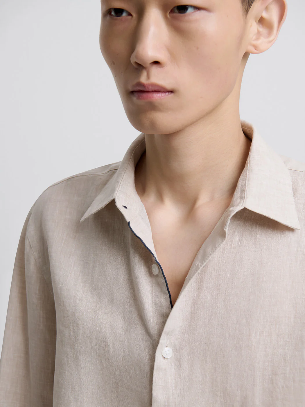 Chemise slim en lin - Image 5