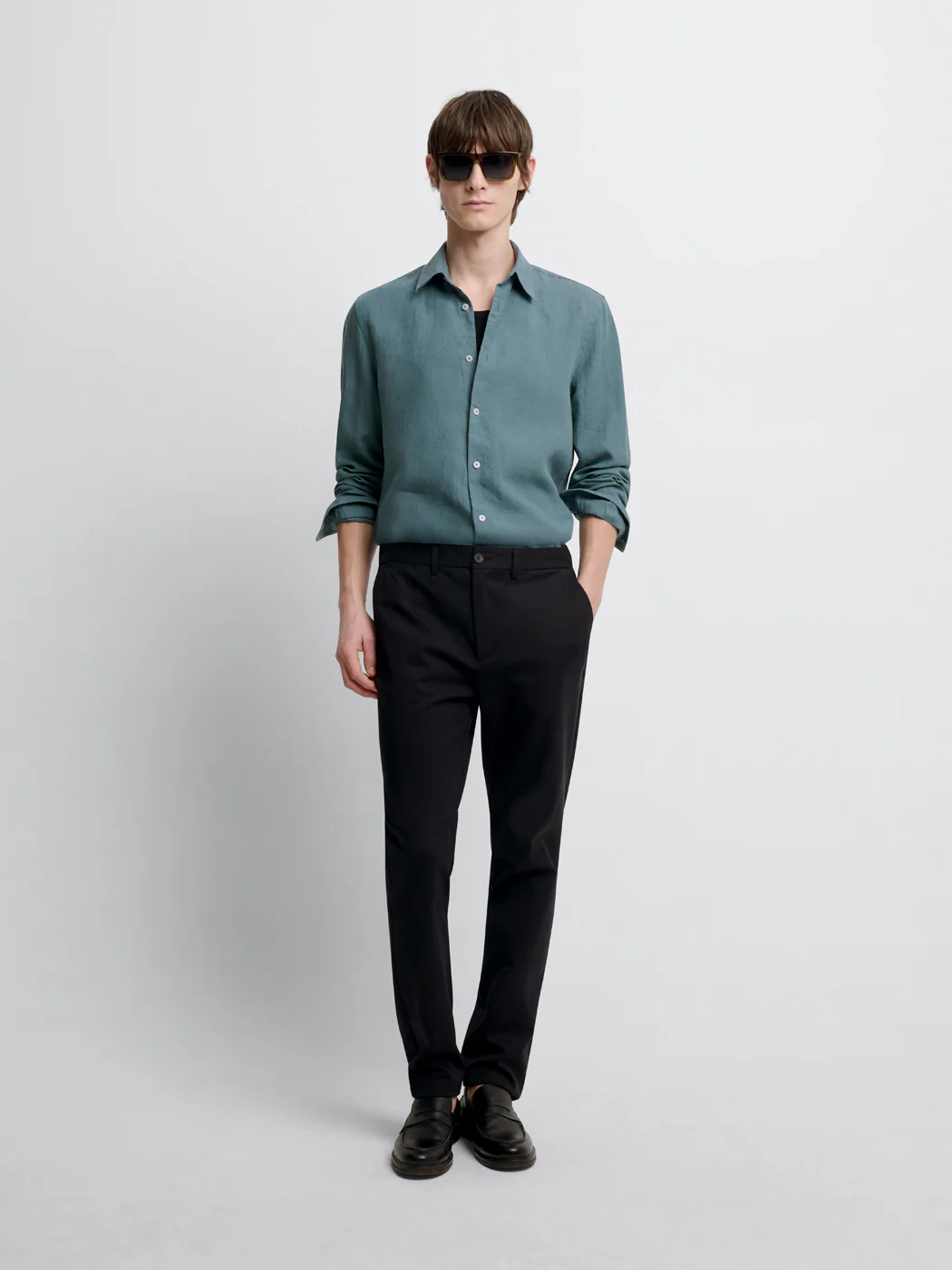 Chemise slim en lin - Image 4