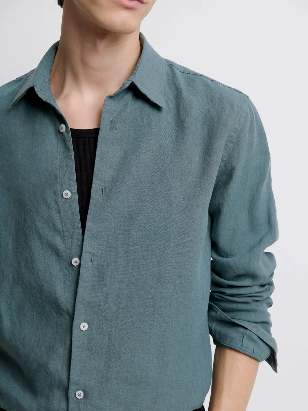 Chemise slim en lin - Image 5