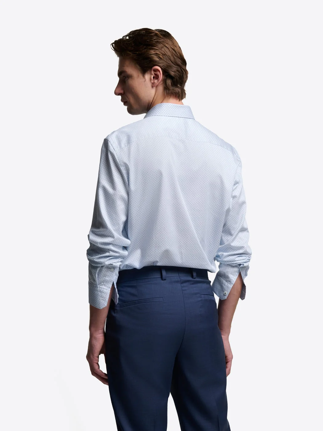 Chemise slim Ă motif en coton - Image 2